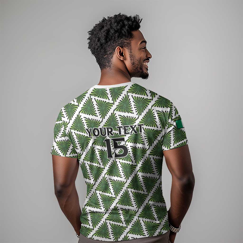Custom Nigeria Football T shirt Come On Super Eagles LT15