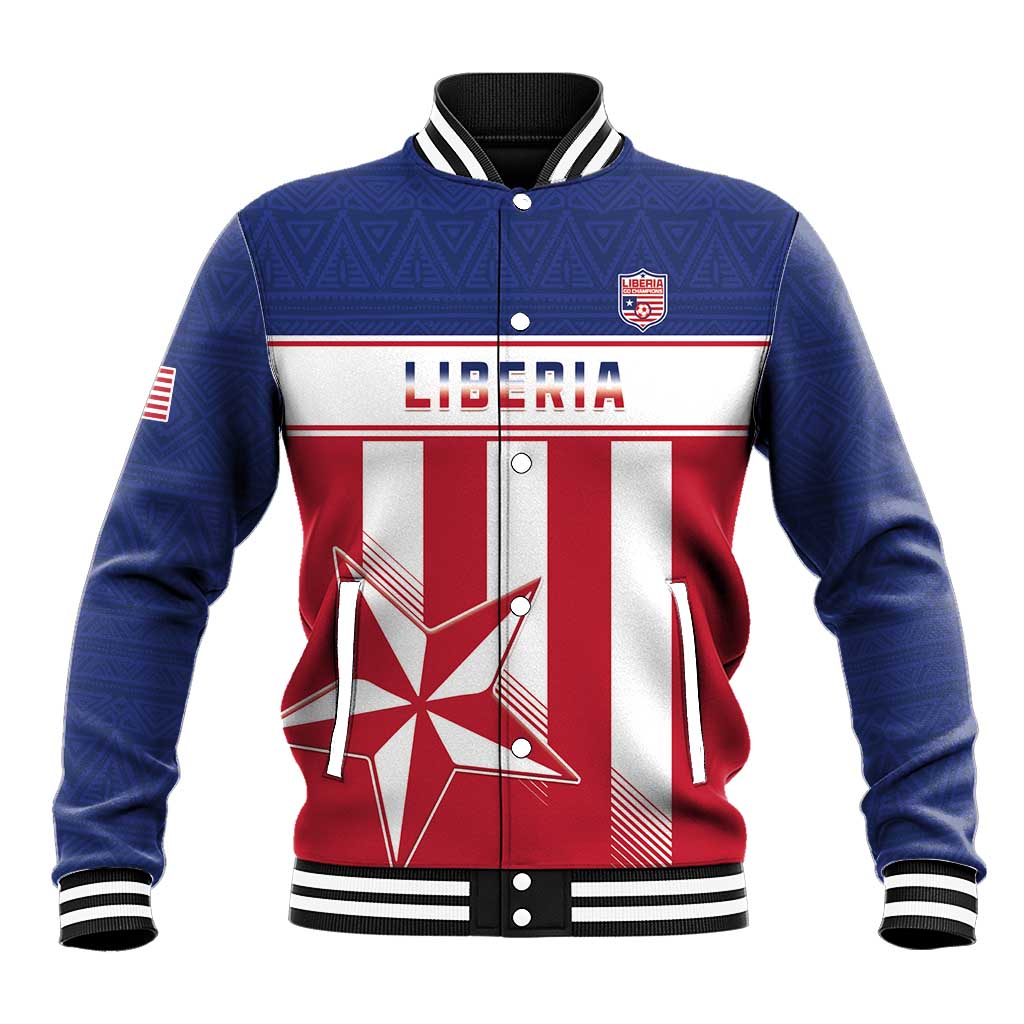 Custom Liberia Football Baseball Jacket Sporty Style