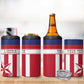 Custom Liberia Football 4 in 1 Can Cooler Tumbler Sporty Style
