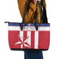 Custom Liberia Football Leather Tote Bag Sporty Style