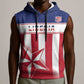 Custom Liberia Football Sleeveless Hoodie Sporty Style - African Pride