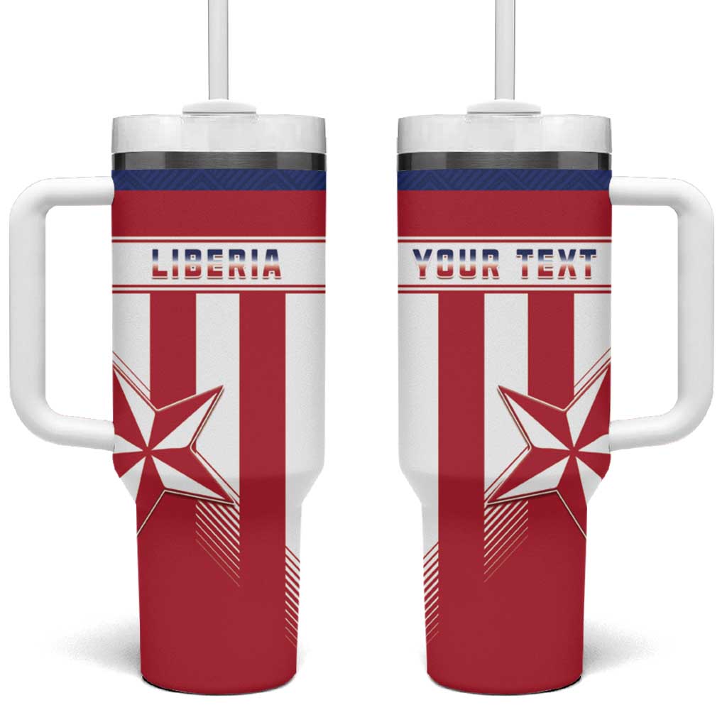 Custom Liberia Football Tumbler With Handle Sporty Style