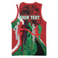 Personalised Athletics Kenya Basketball Jersey Kente Pattern LT15