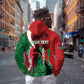 Personalised Athletics Kenya Hoodie Kente Pattern