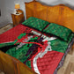 Personalised Athletics Kenya Quilt Bed Set Kente Pattern