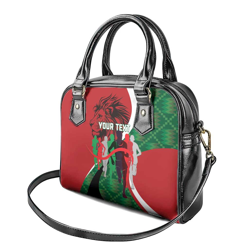 Personalised Athletics Kenya Shoulder Handbag Kente Pattern