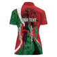 Personalised Athletics Kenya Women Polo Shirt Kente Pattern