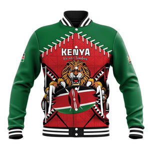 Custom Kenya Rugby Baseball Jacket We Are Simbas