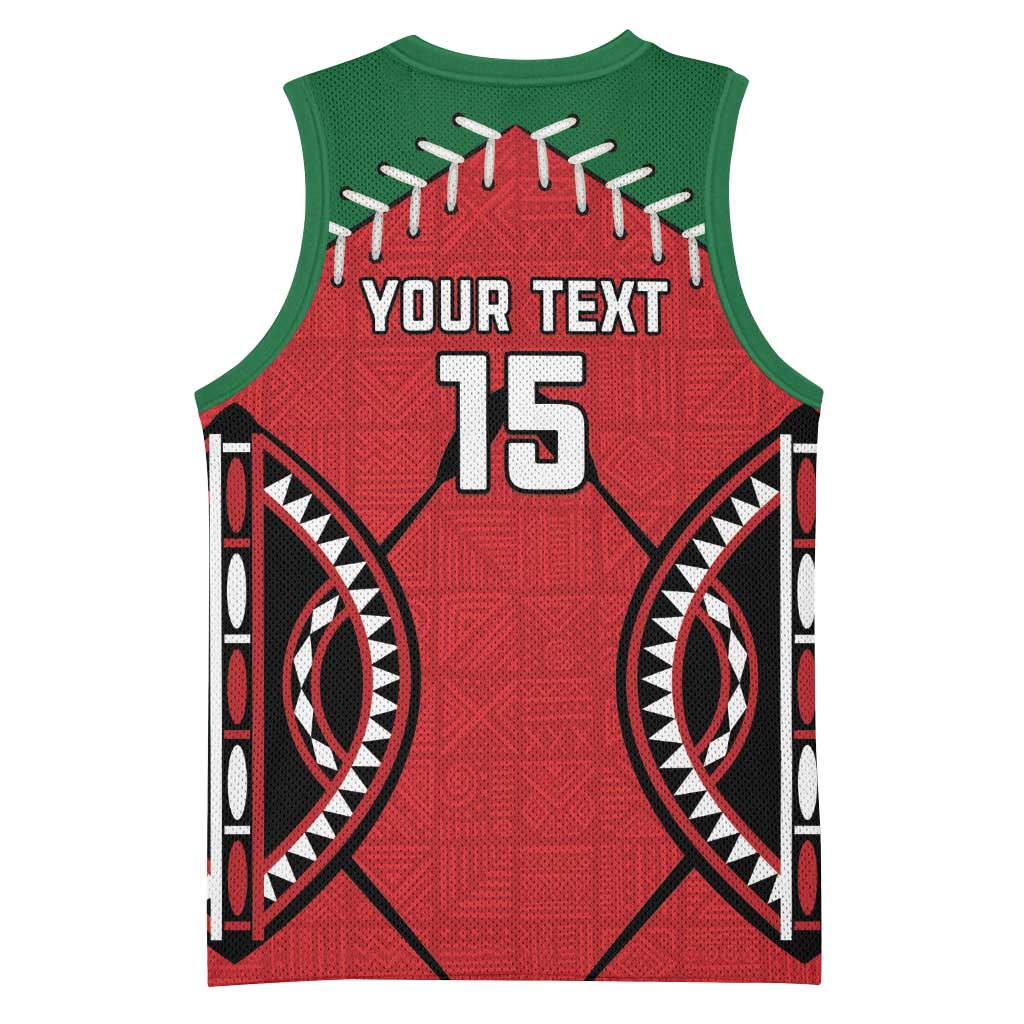 Custom Kenya Rugby Basketball Jersey We Are Simbas LT15