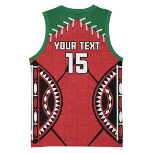 Custom Kenya Rugby Basketball Jersey We Are Simbas LT15