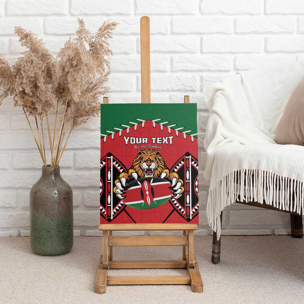 Custom Kenya Rugby Canvas Wall Art We Are Simbas