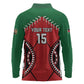Custom Kenya Rugby Long Sleeve Polo Shirt We Are Simbas