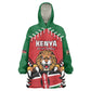 Custom Kenya Rugby Wearable Blanket Hoodie We Are Simbas