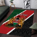 Personalised Kenya Area Rug Flag Style - African Pattern