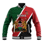 Personalised Kenya Baseball Jacket Flag Style - African Pattern