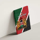 Personalised Kenya Canvas Wall Art Flag Style - African Pattern