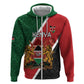 Personalised Kenya Hoodie Flag Style - African Pattern