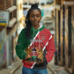 Personalised Kenya Hoodie Flag Style - African Pattern