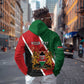 Personalised Kenya Hoodie Flag Style - African Pattern
