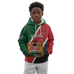 Personalised Kenya Kid Hoodie Flag Style - African Pattern