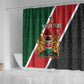 Personalised Kenya Shower Curtain Flag Style - African Pattern