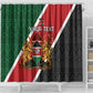 Personalised Kenya Shower Curtain Flag Style - African Pattern
