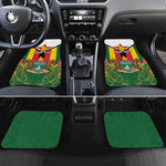Personalised Zimbabwe Independence Day Car Mats Coat Of Arms Fire Lilies