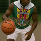 Personalised Zimbabwe Independence Day Sleeveless Zip Hoodie Coat Of Arms Fire Lilies - African Pride