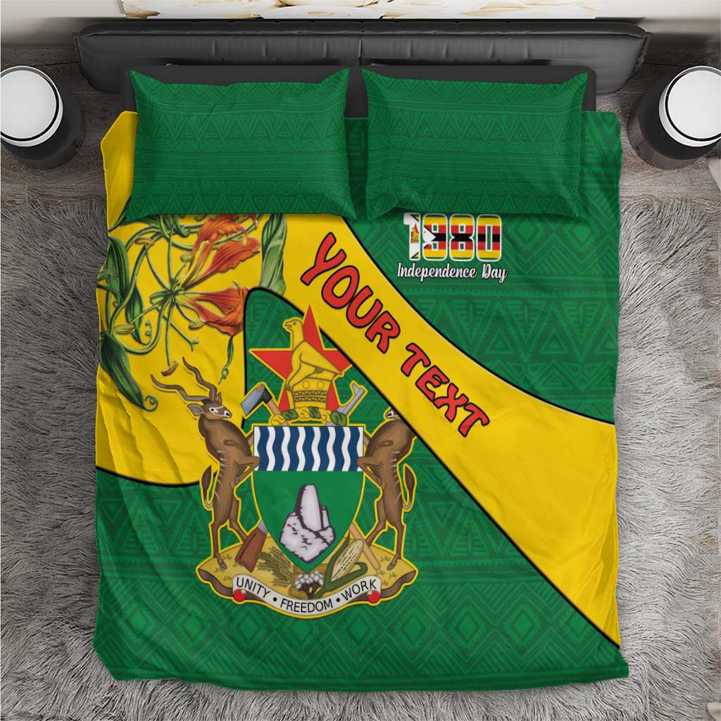 Personalised Proudly Zimbabwe Bedding Set Happy Independence Day