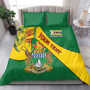 Personalised Proudly Zimbabwe Bedding Set Happy Independence Day