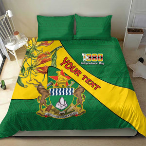 Personalised Proudly Zimbabwe Bedding Set Happy Independence Day