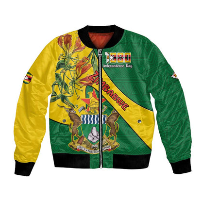 Personalised Proudly Zimbabwe Bomber Jacket Happy Independence Day