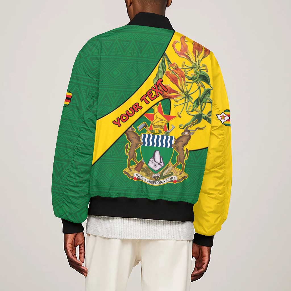 Personalised Proudly Zimbabwe Bomber Jacket Happy Independence Day
