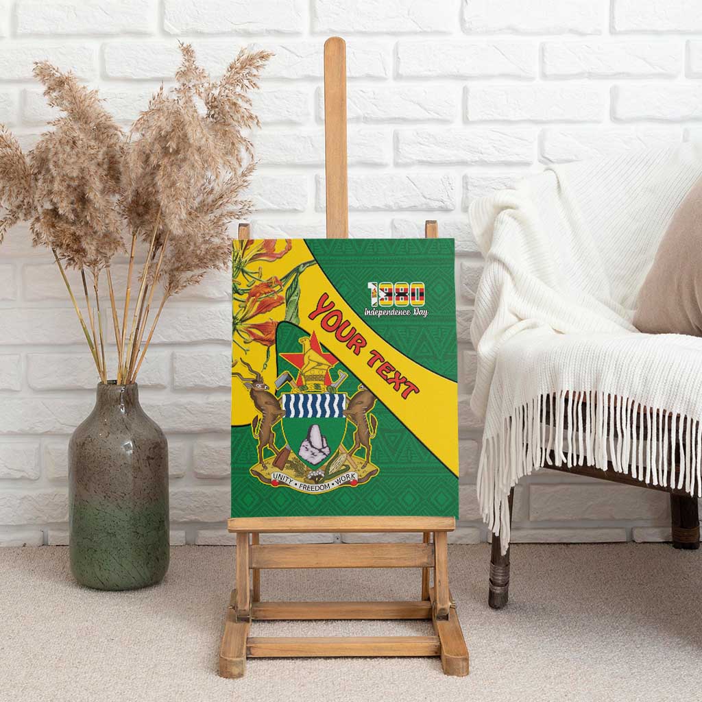 Personalised Proudly Zimbabwe Canvas Wall Art Happy Independence Day