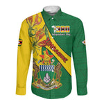 Personalised Proudly Zimbabwe Long Sleeve Button Shirt Happy Independence Day