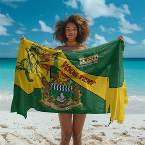 Personalised Proudly Zimbabwe Sarong Happy Independence Day