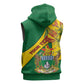 Personalised Proudly Zimbabwe Sleeveless Zip Hoodie Happy Independence Day - African Pride