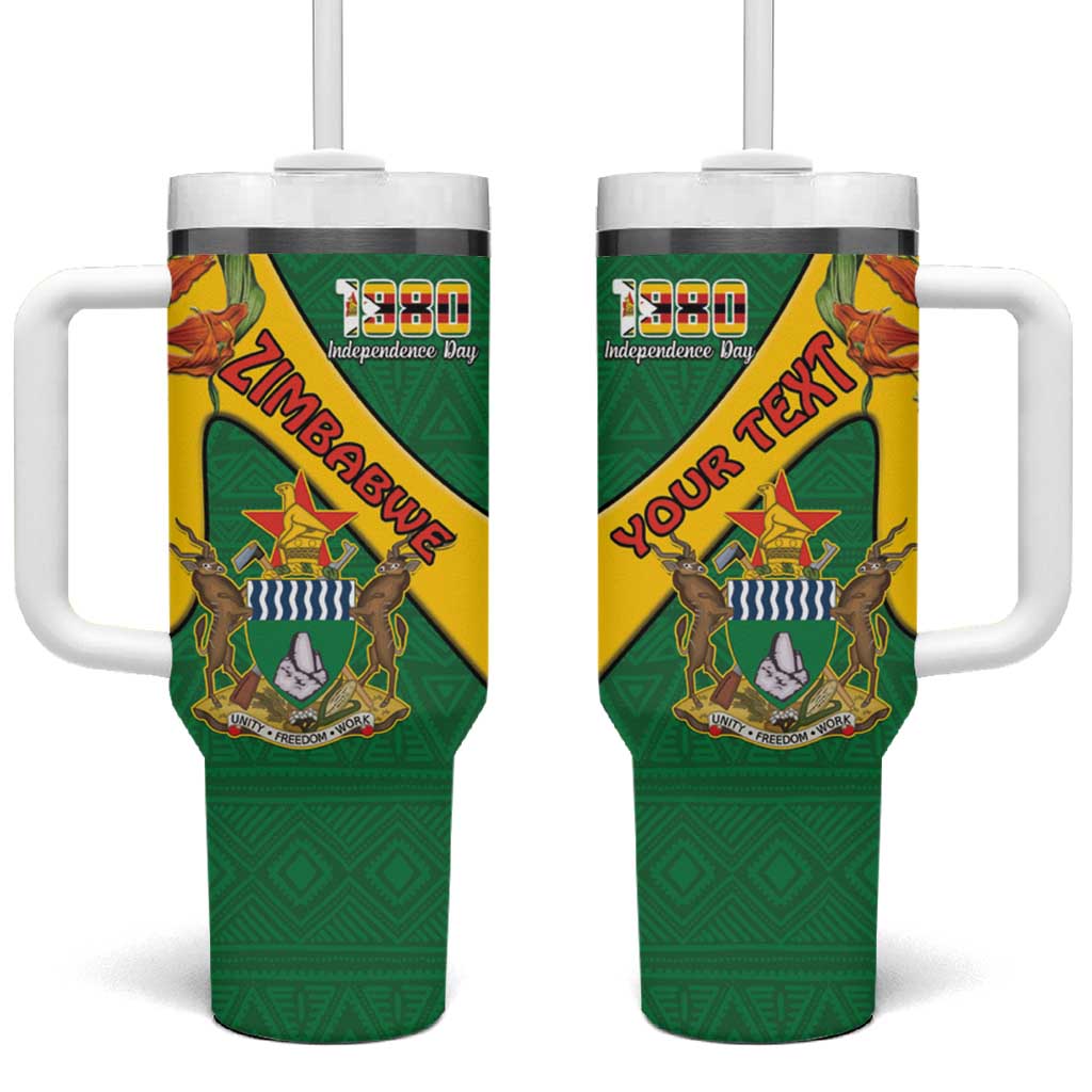 Personalised Proudly Zimbabwe Tumbler With Handle Happy Independence Day