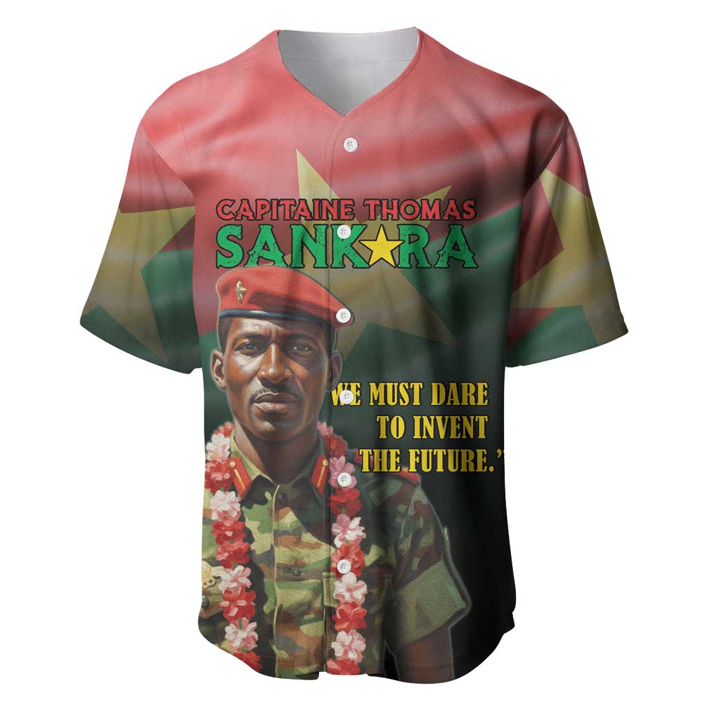 Capitaine Thomas Sankara Baseball Jersey We Must Dare To Invent The Future