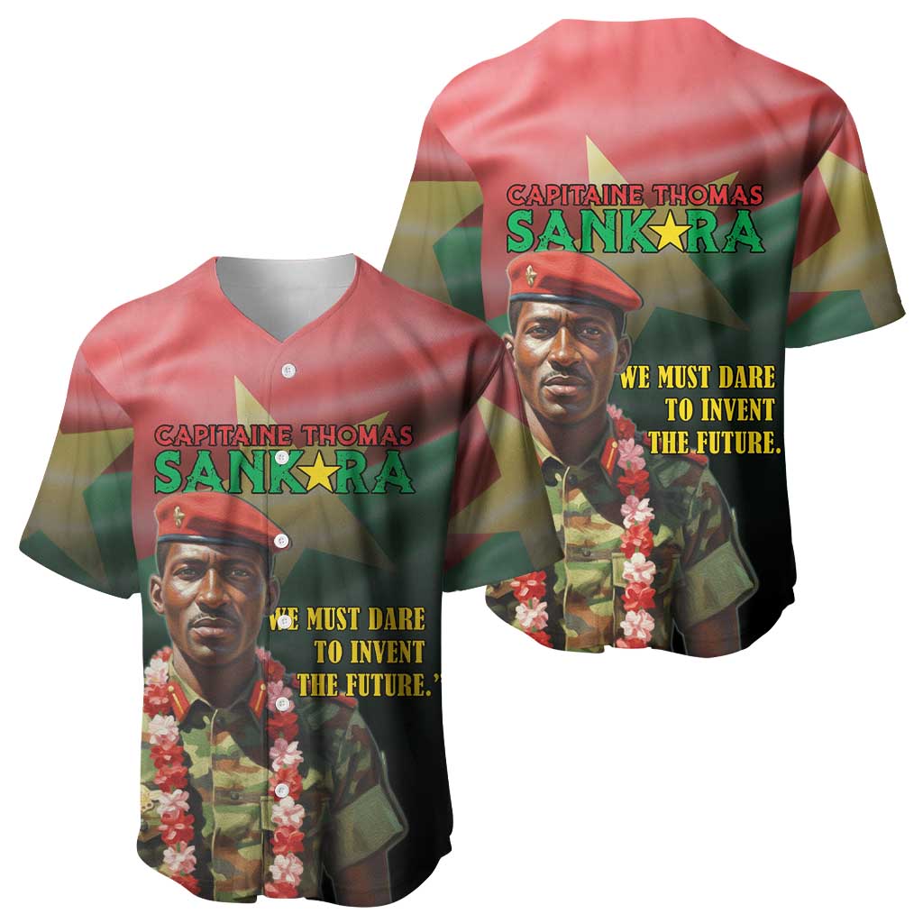 Capitaine Thomas Sankara Baseball Jersey We Must Dare To Invent The Future