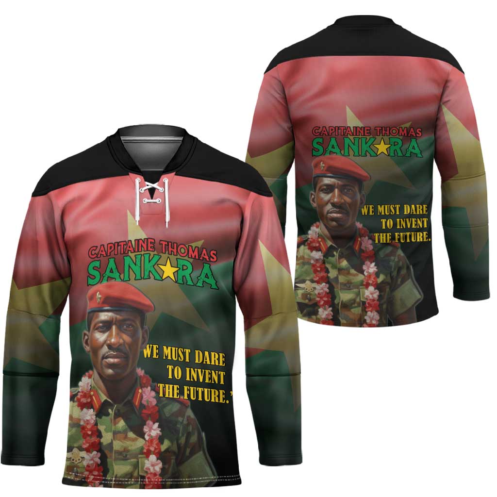 Capitaine Thomas Sankara Hockey Jersey We Must Dare To Invent The Future