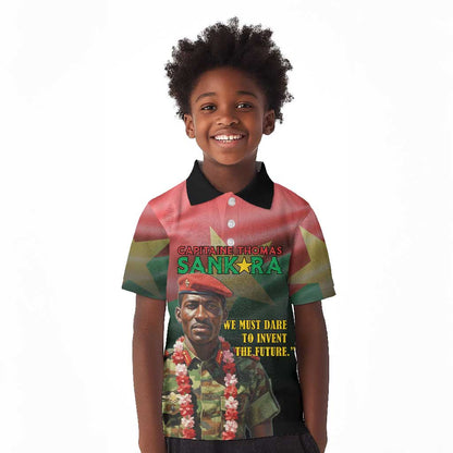 Capitaine Thomas Sankara Kid Polo Shirt We Must Dare To Invent The Future