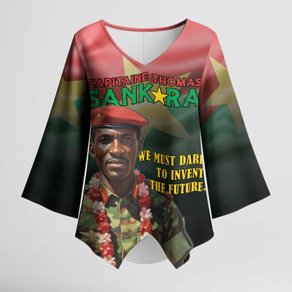 Capitaine Thomas Sankara Kimono Sleeve Blouse We Must Dare To Invent The Future
