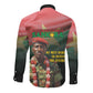 Capitaine Thomas Sankara Long Sleeve Button Shirt We Must Dare To Invent The Future
