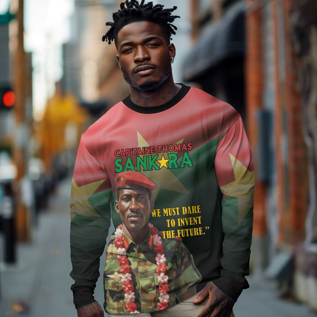 Capitaine Thomas Sankara Long Sleeve Shirt We Must Dare To Invent The Future