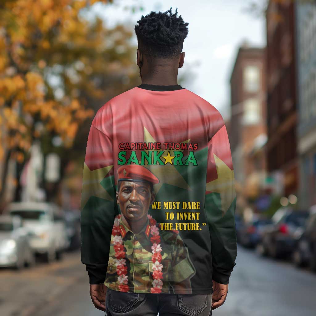 Capitaine Thomas Sankara Long Sleeve Shirt We Must Dare To Invent The Future