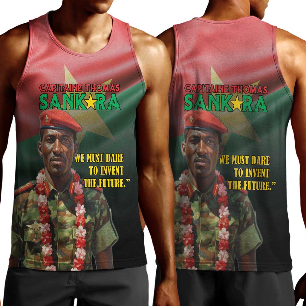 Capitaine Thomas Sankara Men Tank Top We Must Dare To Invent The Future