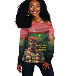 Capitaine Thomas Sankara Off Shoulder Sweater We Must Dare To Invent The Future