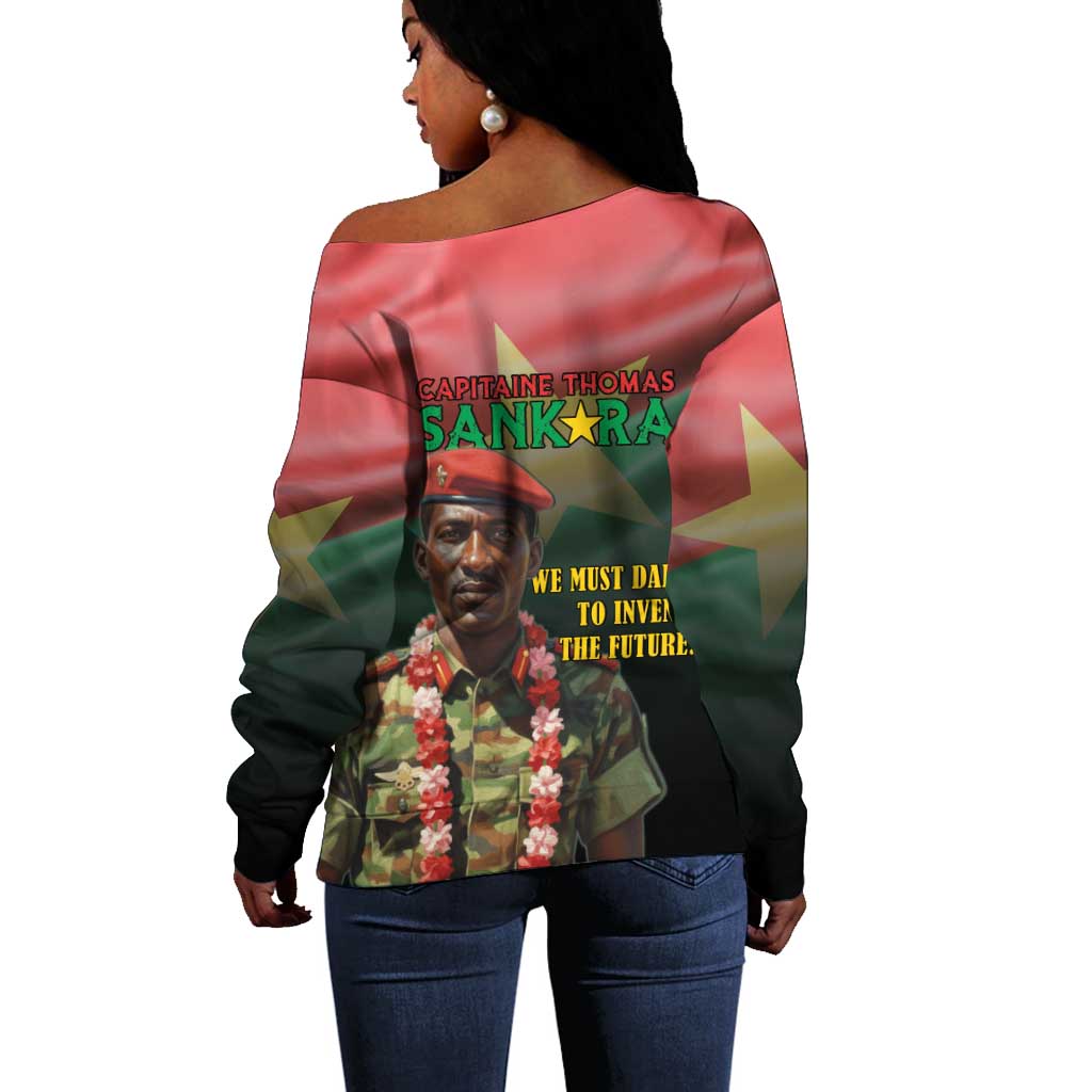 Capitaine Thomas Sankara Off Shoulder Sweater We Must Dare To Invent The Future