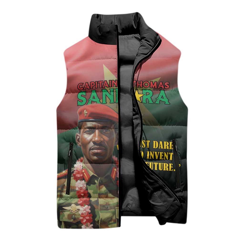 Capitaine Thomas Sankara Sleeveless Puffer Jacket We Must Dare To Invent The Future